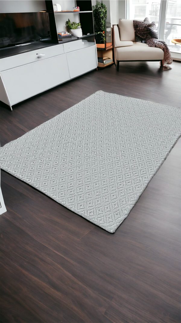 Açık Gri Yakamoz Desen Welsoft Deluxe Halı Örtüsü